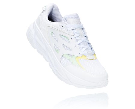 Hoka Clifton L All Gender Casual Wear Ženske Usposabljanje Čevlji Bela / Zelena SI-295376R